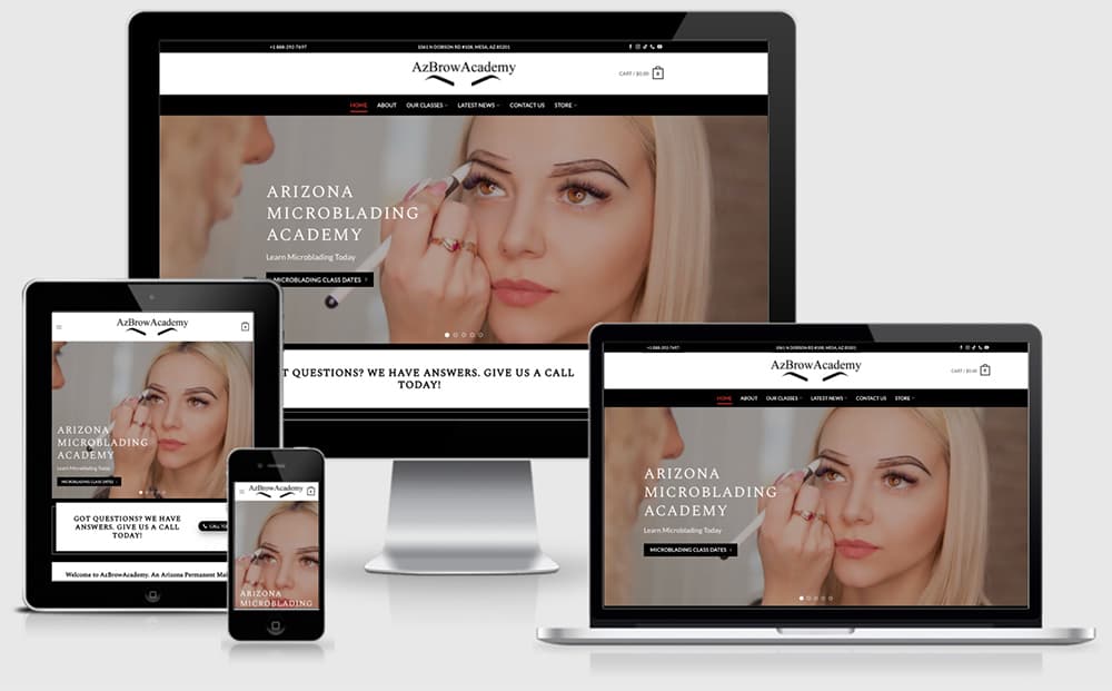 Beauty Academy Website